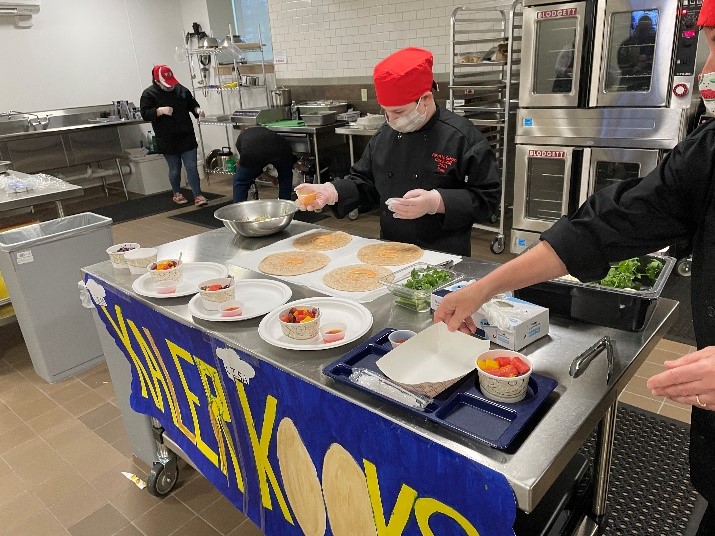 Student Sam Messana from the Kaler Kooks- South Portland team