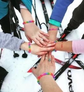 Carmen Parker with one of her students.