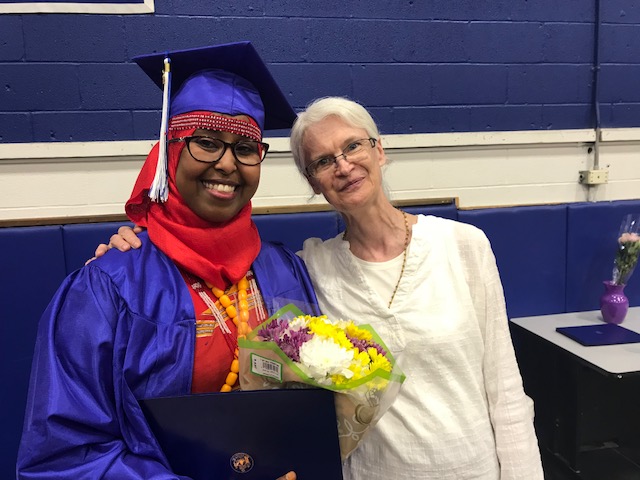 Adult Ed Graduate and Teacher