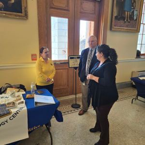 Left to right: Karen DuBois, Van Buren Regional Technology Center; Joe Haney, Maine DOE; Danielle Despins, Maine DOE