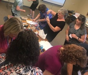 educators collaborating during work session