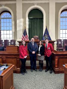 Sanford Regional Technical Center students and faculty touring the Capitol.