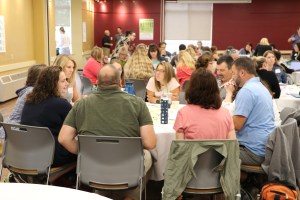 SeDoMoCha School leaders working with “Critical Friend” Kaili Phillips. Group members include: Adam Gudroe, Emma Shea, Brittany Munson, Andrea Cooper, Carolyn Newhouse, Carolyn Clark, Andrew Shaw, Cecelia Dube, and Jeff Dale