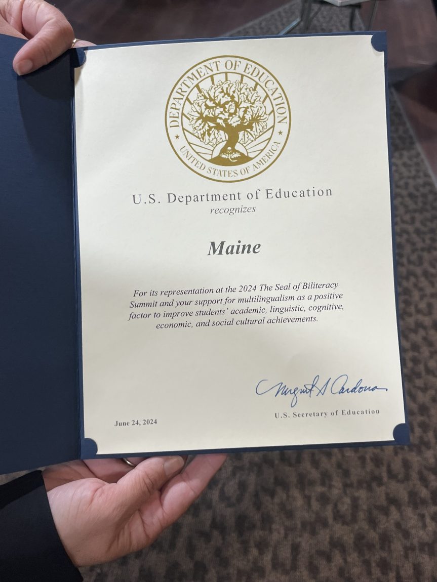 Maine Participates in First Annual Seal of Biliteracy Summit in&nbsp;DC