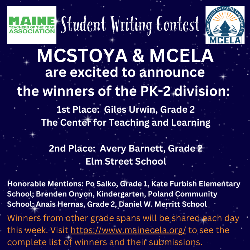 Statewide Student Writing Contest Winners Announced by MCSTOYA and&nbsp;MCELA