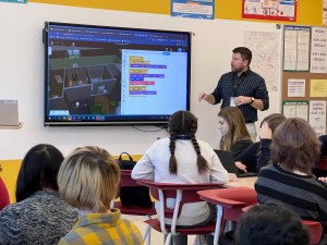 MLTI Caribou Visit with students