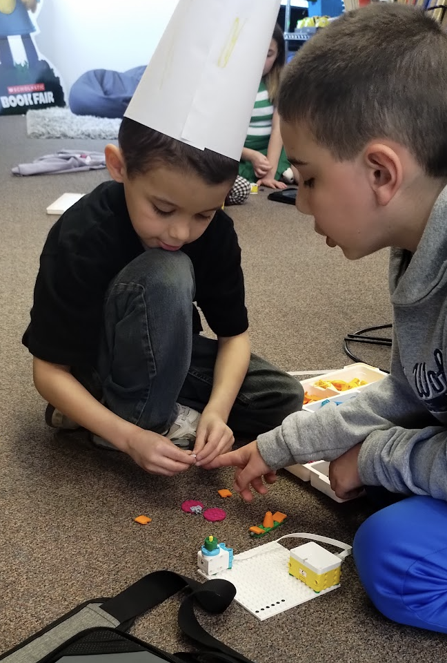 students working together