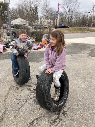 Second graders at Bowdoinham Community School