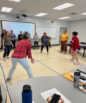 educators in action at the training