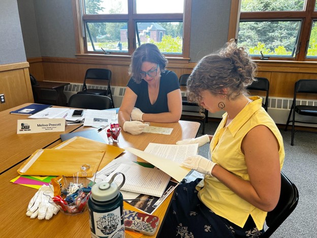 Melissa Prescott (left) Visual Arts teacher Telstar Middle School Georgia Grzywacz (right)