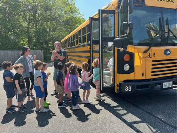 Scarborough Bus Drivers loading students onto the bus