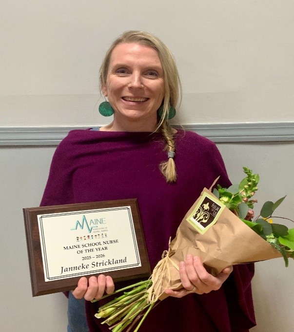 Janneke Strickland of RSU 9 Named the 2025-2026 Maine School Nurse of the&nbsp;Year