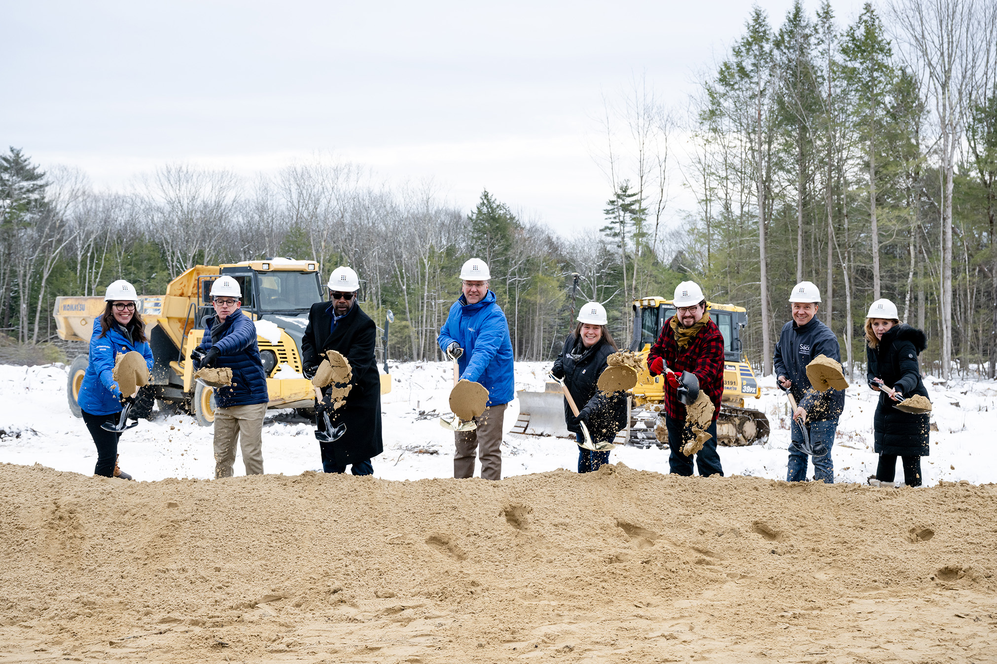 Saco School Department Assistant Superintendent Meg Parkhurst, City of Saco’s City Council member Jeffrey Onnen, Council Member Douglas Edwards, Superintendent of Schools Jeremy Ray, City of Saco Mayor Jodi MacPhail, Council Member Joshua D. Parks, Council Member Nathan D. Johnston, and Council Member Tricia Huot Photo Credit: Maureen Grandmaison Photography