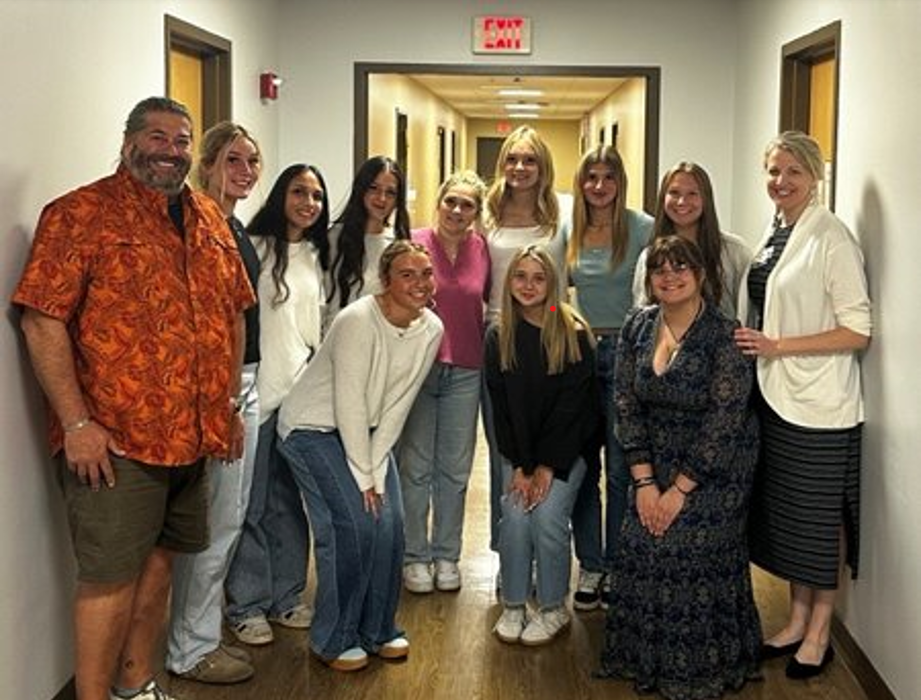 Brewer High School student group ELO in a hospital setting.