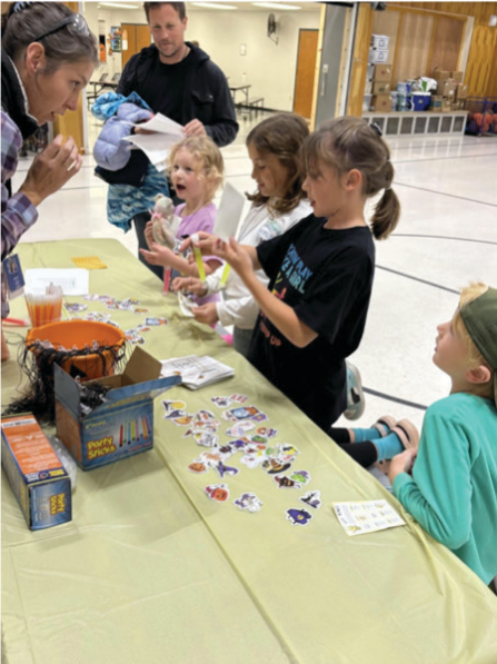 A student at one of the district's attendance events.