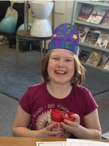 A student at one of the district's attendance events.