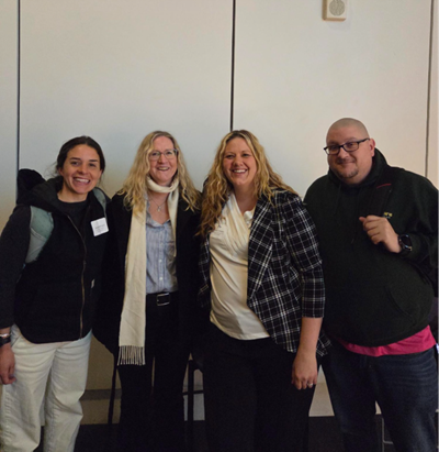 From left to right: Jacqui Holmes, Tracey Menard, Tristen Hinkle, and Ryan Verill of AEA of Maine are leading the charge in alternative education in the state. 