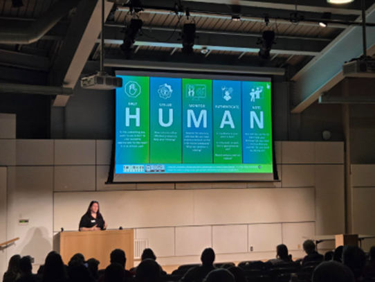 Nicole Davis, Maine DOE Emerging Technology Specialist, kicked off the AEA of Maine 2026 Spring Conference as keynote speaker and highlighted how alternative educators should navigate AI.