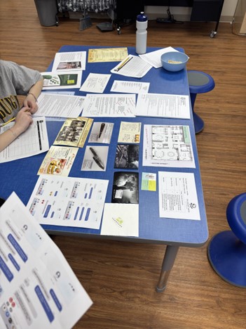 Students participate in hands-on learning projects in the classroom. 