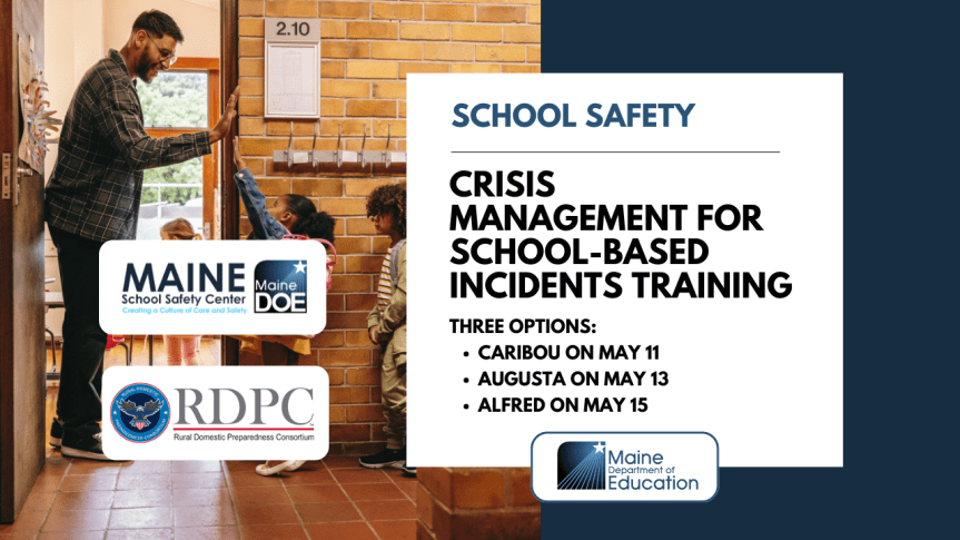 Professional Learning Opportunity: Crisis Management for School-Based&nbsp;Incidents