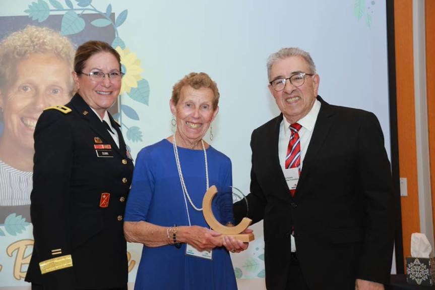 Anne Behnke receives the 2026 Maine Volunteer of the Year award.