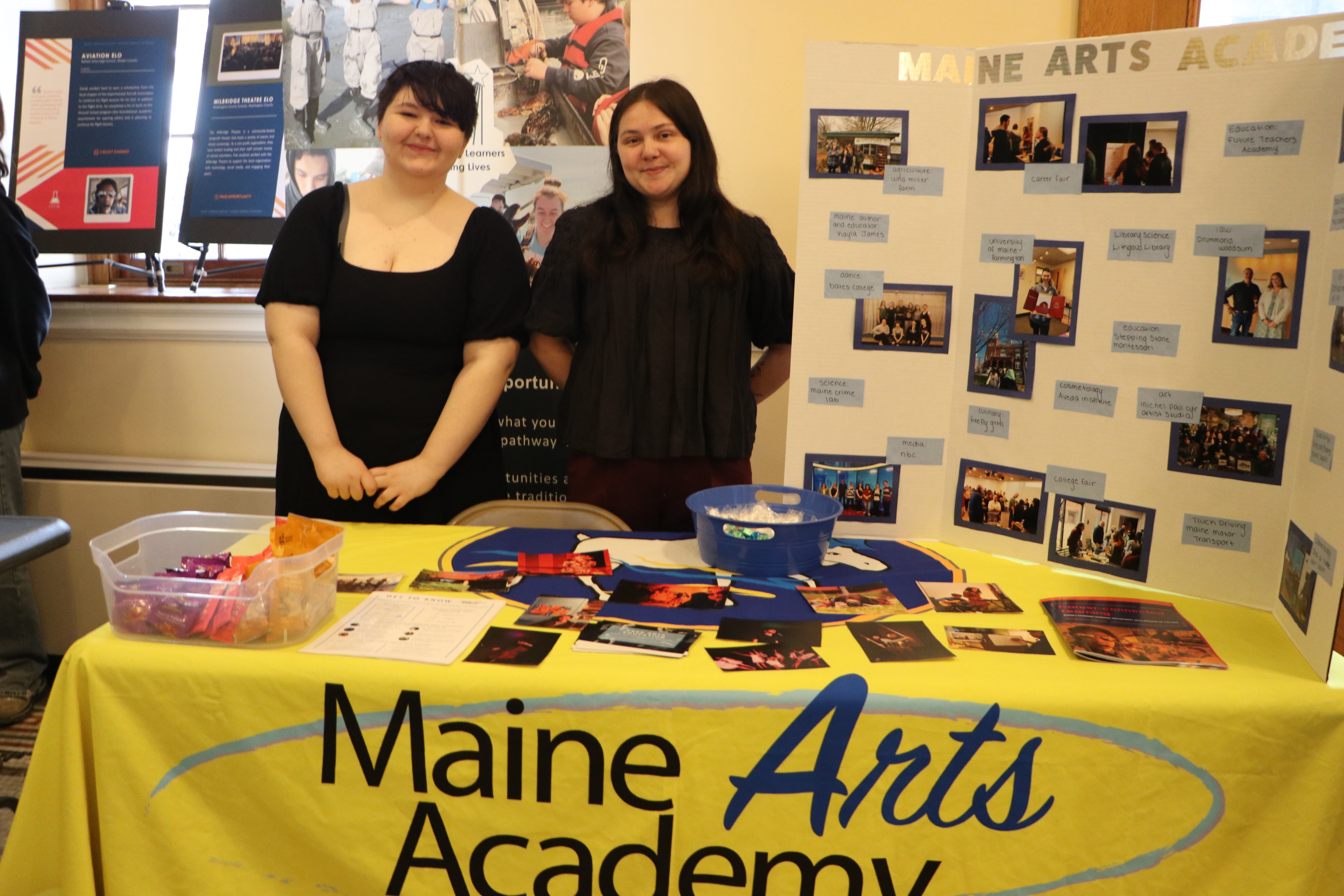 Maine Arts Academy ELO students Max and Acadia