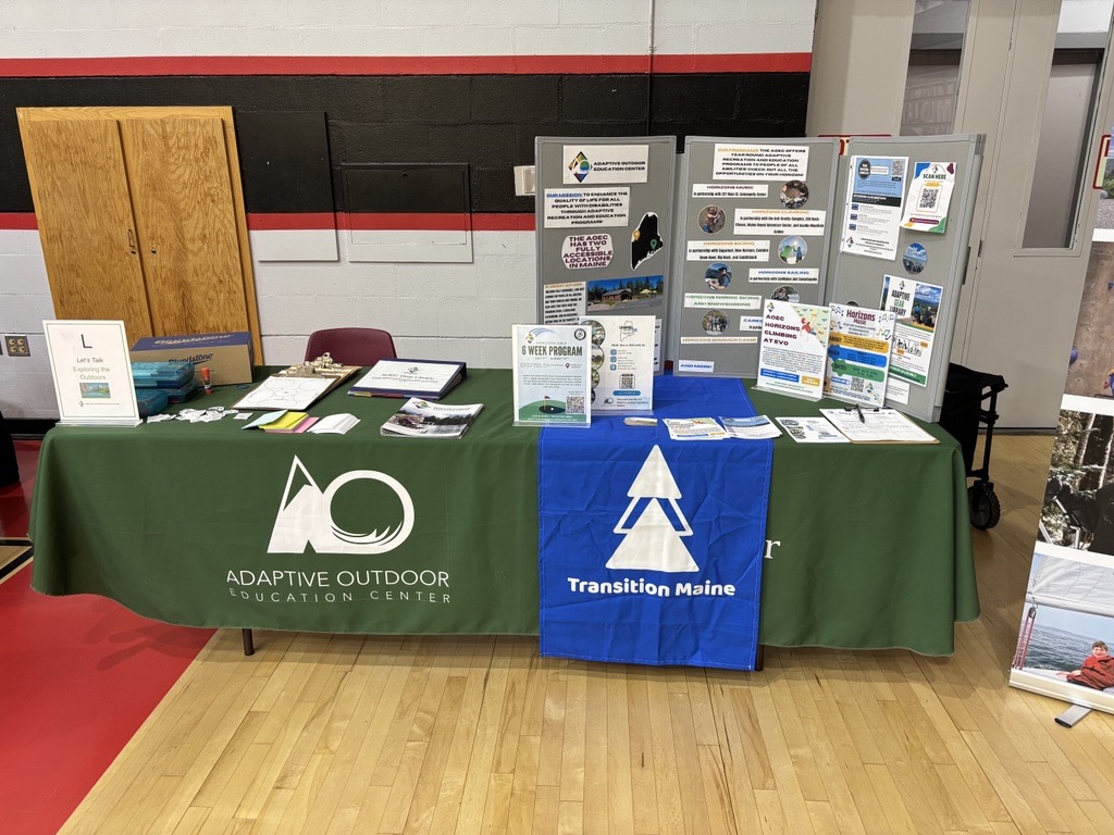 A table display at the Third Annual Maine DOE ‘I Belong’ Youth Summit