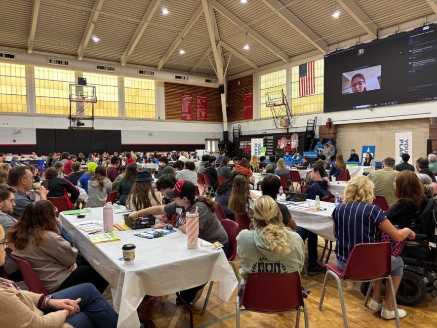 A picture of the audience in the main room at the Third Annual Maine DOE ‘I Belong’ Youth Summit.