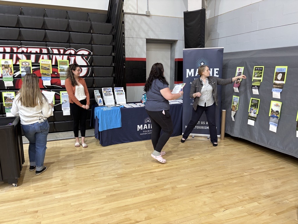 A table display at the Third Annual Maine DOE ‘I Belong’ Youth Summit