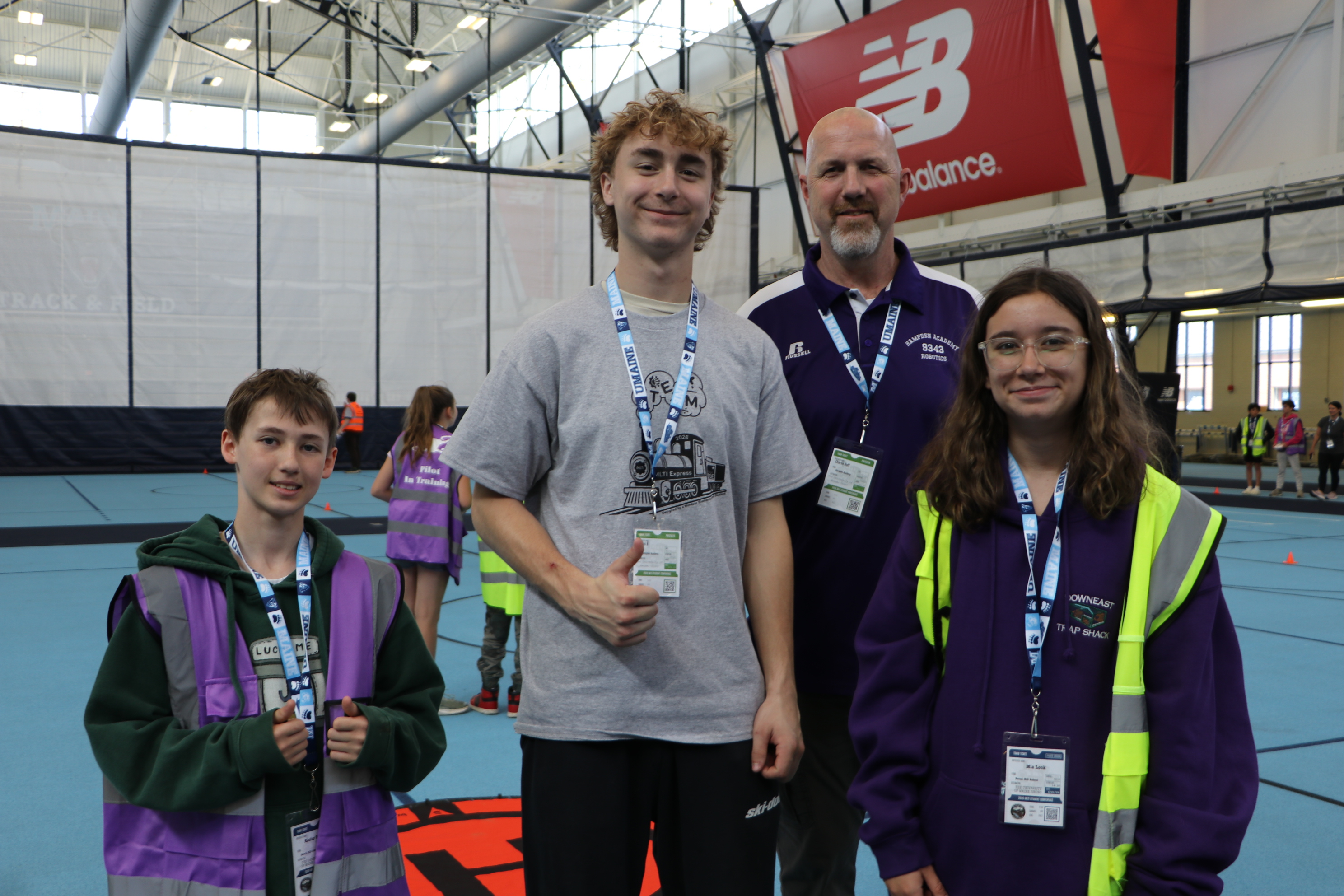 Students and educators from Hampden Academy facilitated a session on drones.