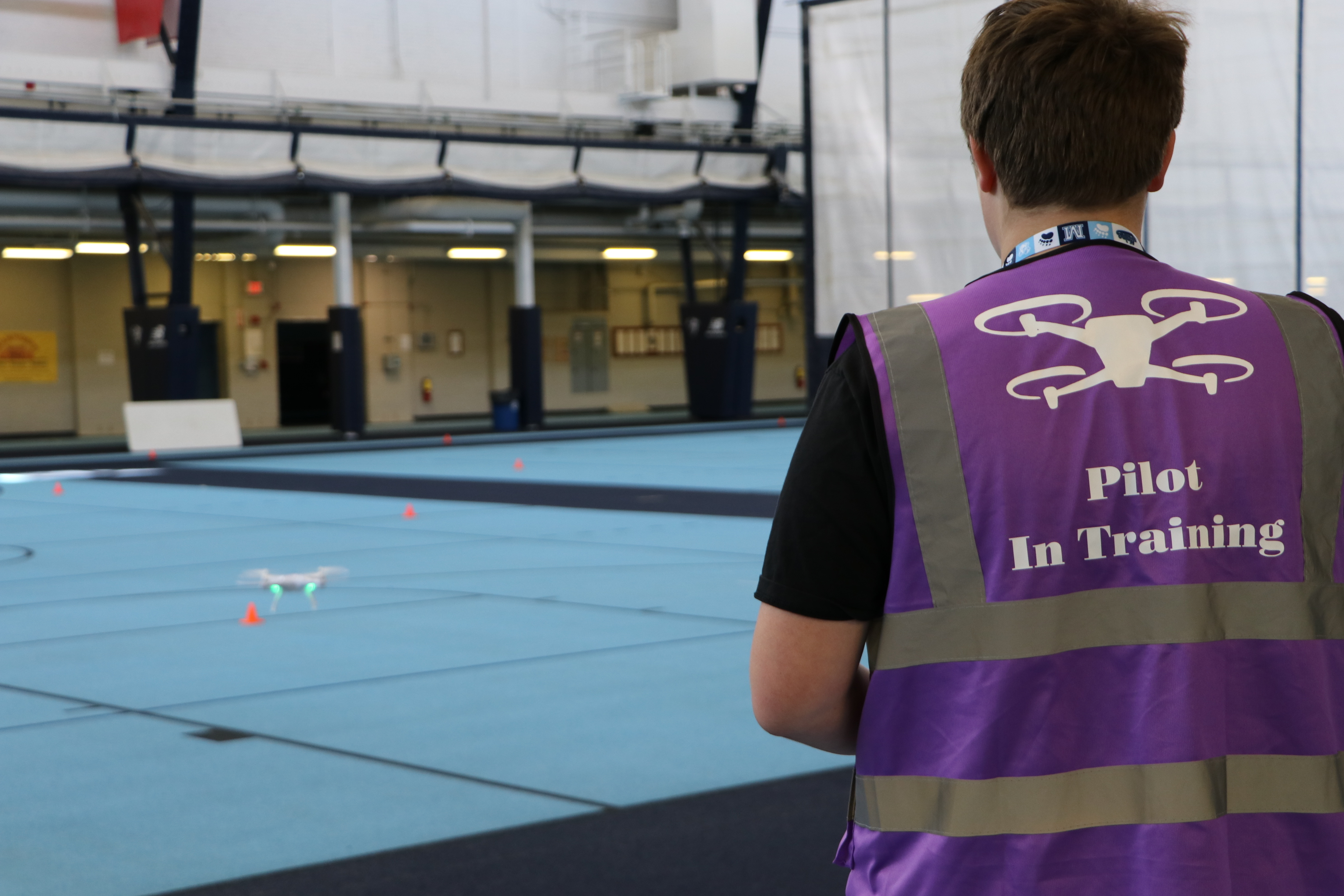 Students and educators from Hampden Academy facilitated a session on drones.