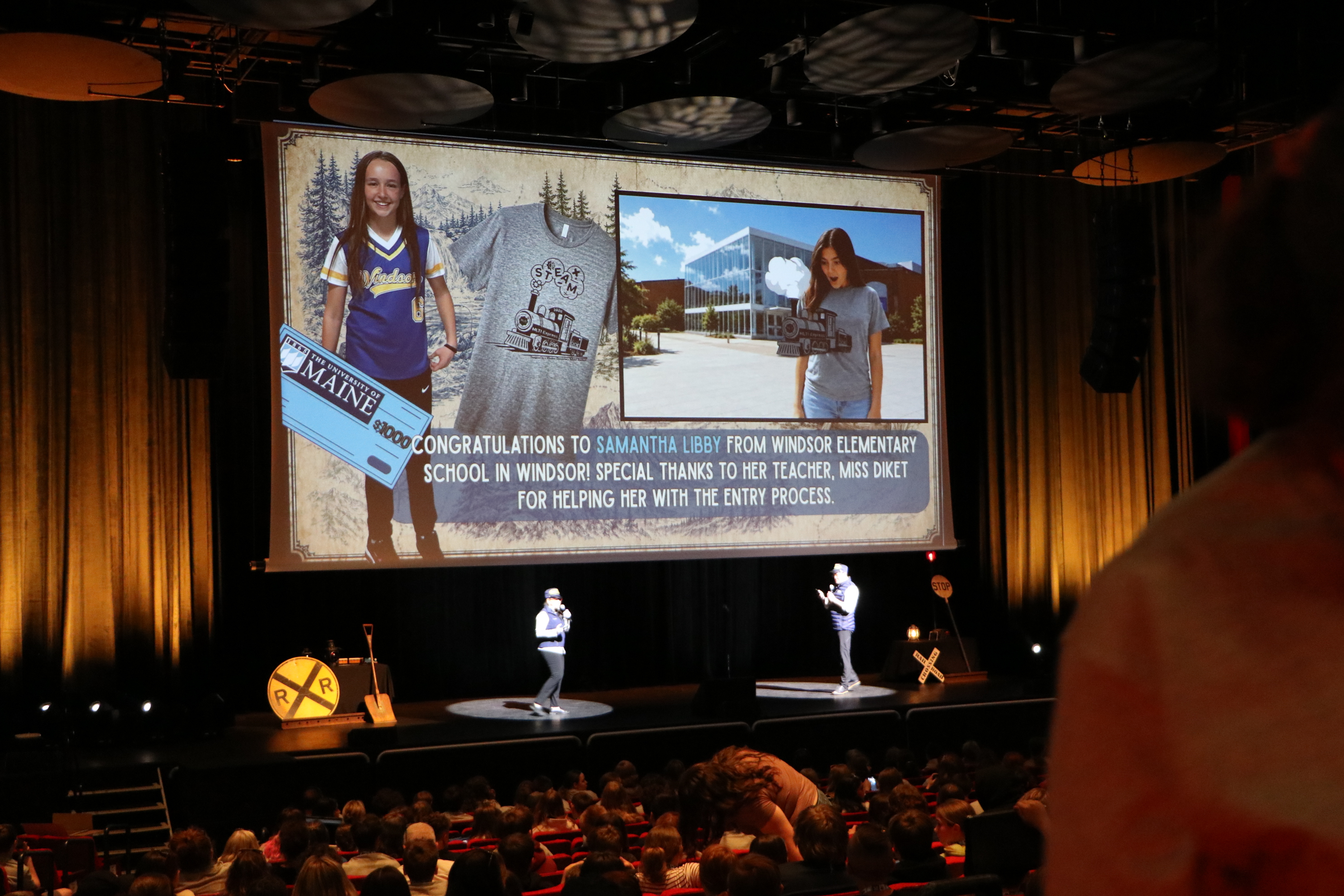 Sam Libby, a sixth-grade student at Windsor Elementary School, was recognized as the winner of the 2026 MLTI Student Conference T-shirt design contest.