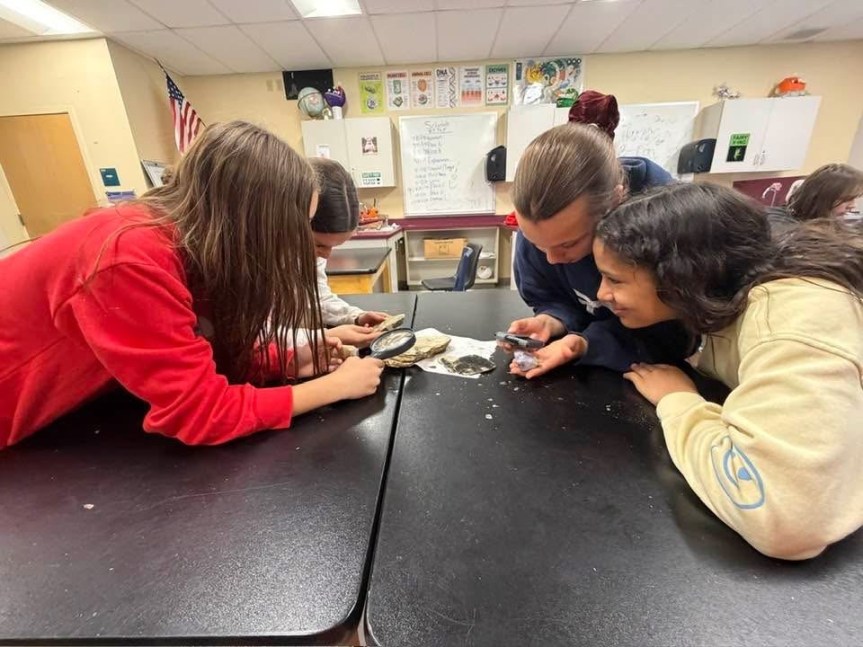 Students at the 28th Anniversary of Space Day Maine - at the Mt. Ararat Middle School in Topsham