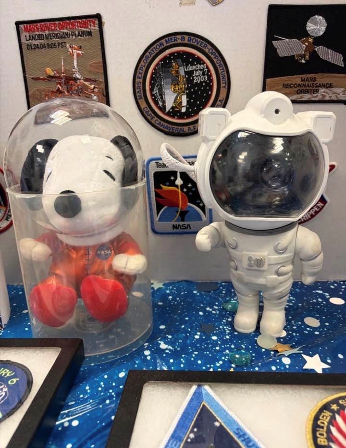 Display of Snoopy and Astro Dog 