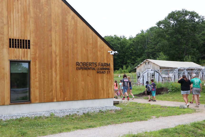 Students from Oxford Hills School District's Camp Achieve Summer Program visit Roberts Farm Preserve.