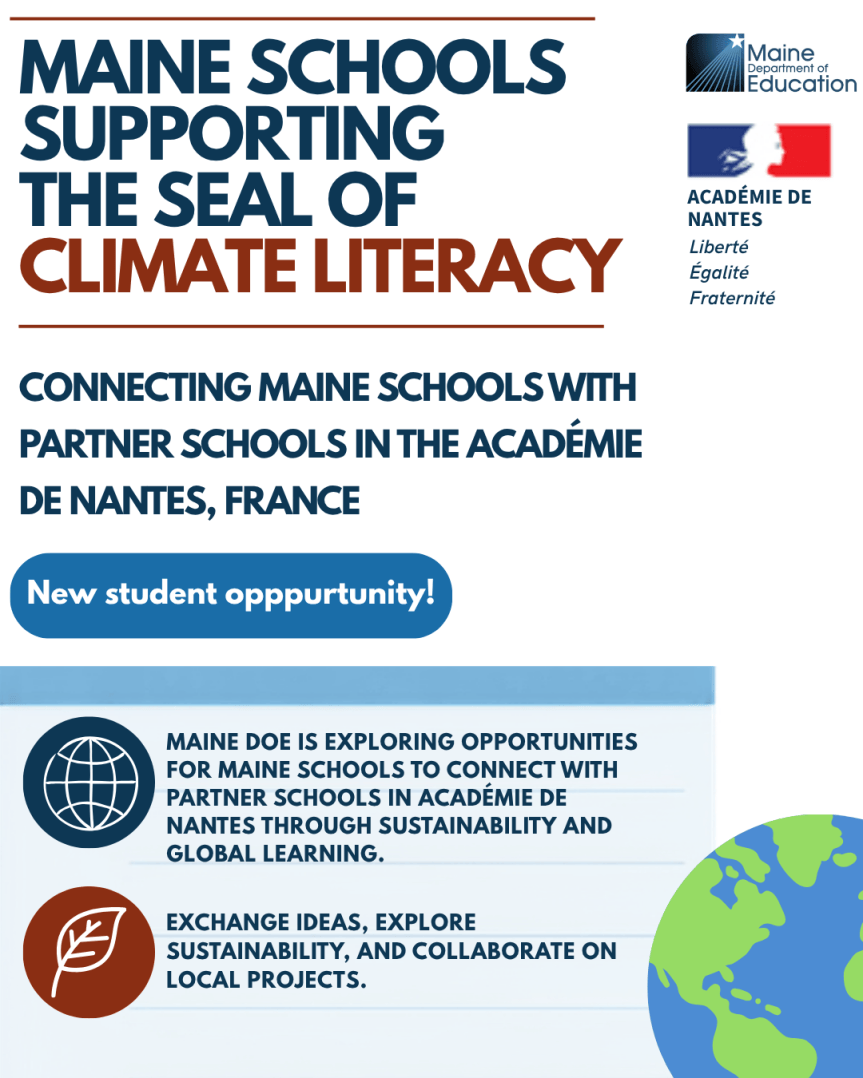Maine Schools Supporting the Seal of Climate Literacy