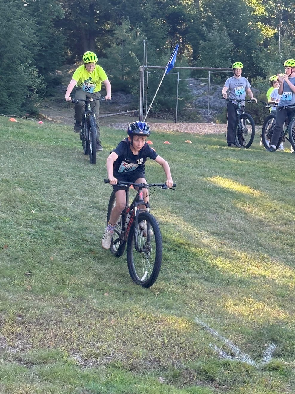 student on bike